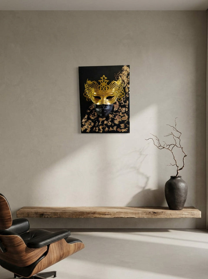 Silenzio d'Oro – full set, golden resin stand, premium gift box