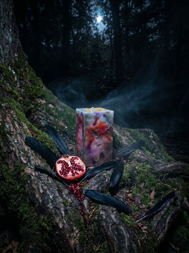 Premium gift candle on resin stand – unique home decor centerpiece